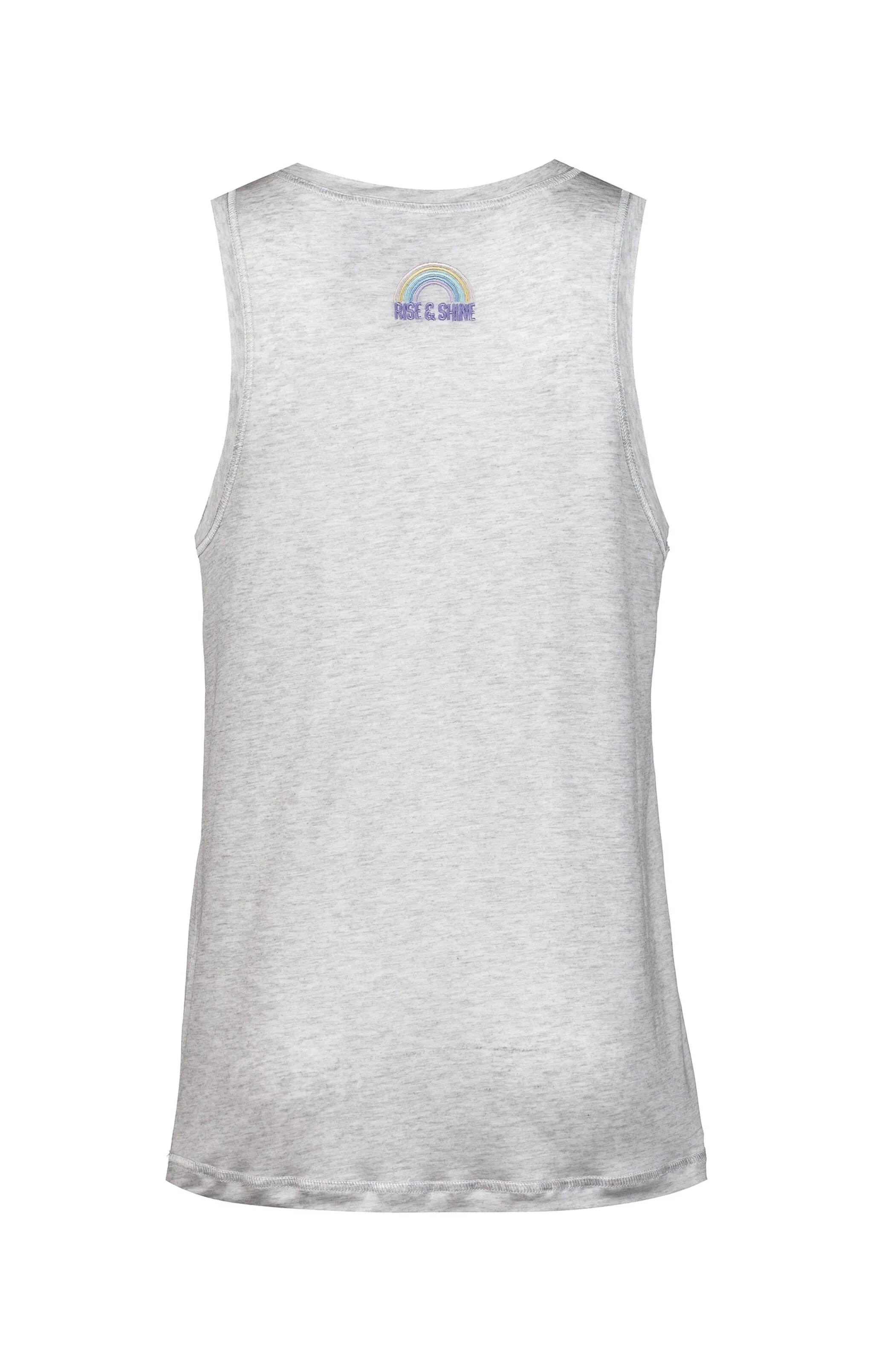 Basic Athletic Tank Rainbow Tencel - hellgrau melange