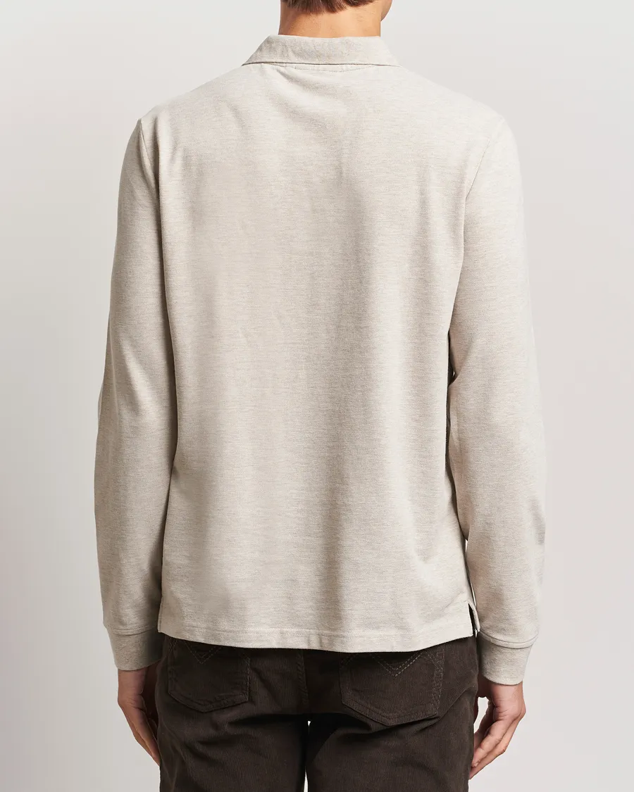 Camden Long Sleeve Polo Khaki