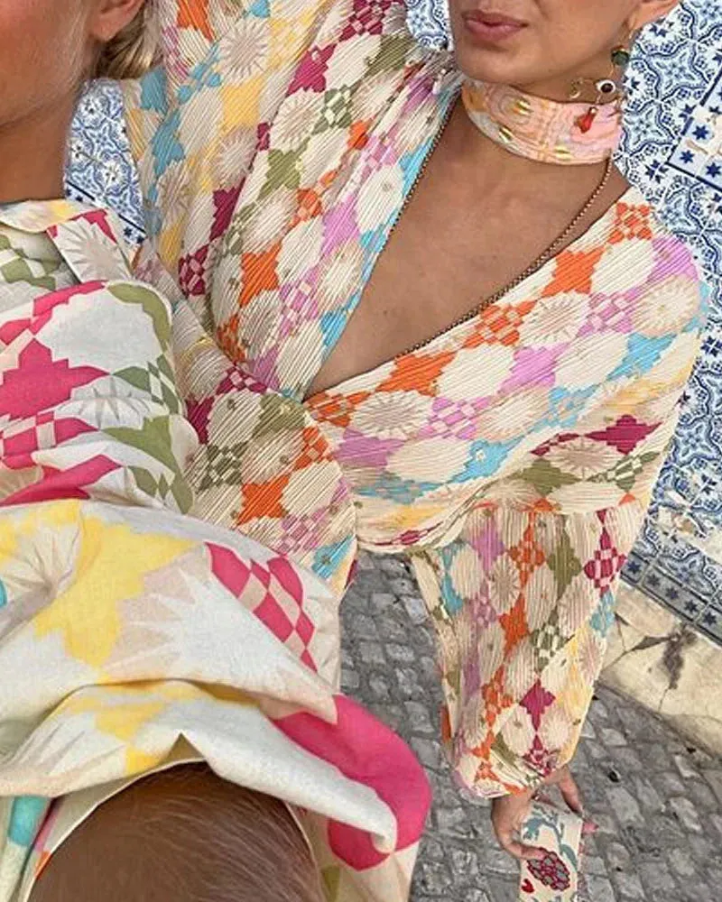 Elegantes Kleid mit Laternenärmeln