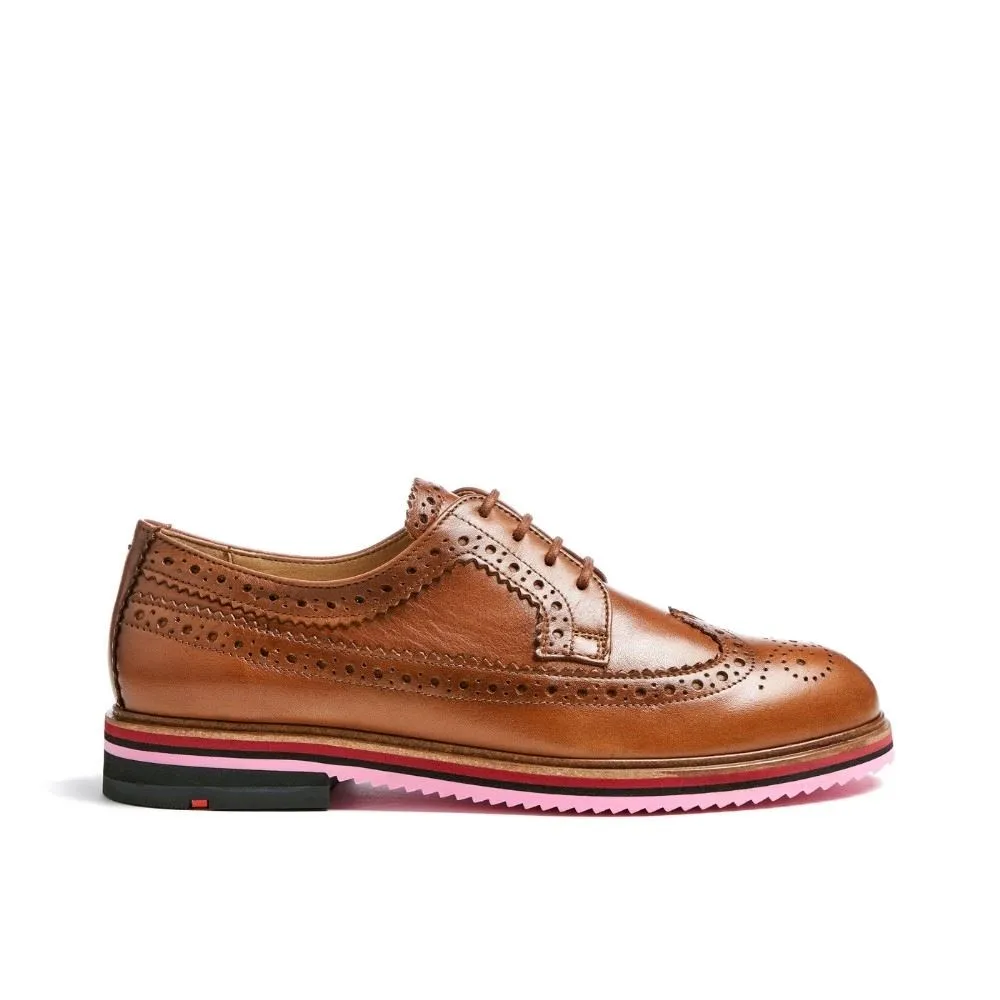 Lloyd Damen Derby Schnürschuh gelochtes Leder BRAUN 22-320-03